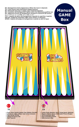 Smurfs Tasar�ml� Tavla (�irinler)