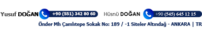 H�sn� Do�an +90 (545) 625 12 15 Siteler Ankara